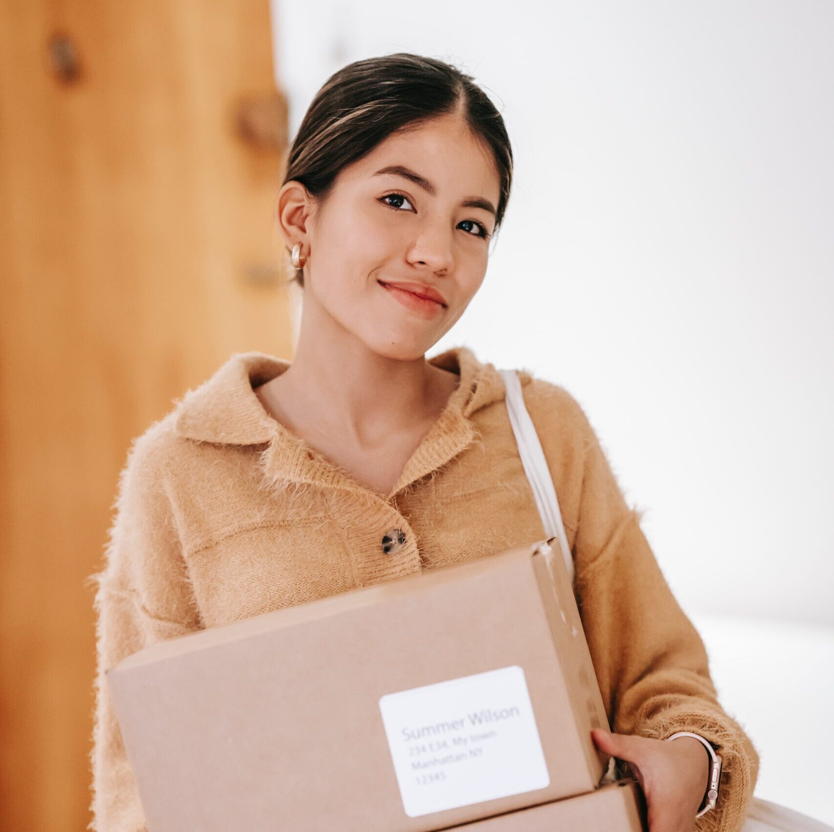 sample fulfillment woman on laptop